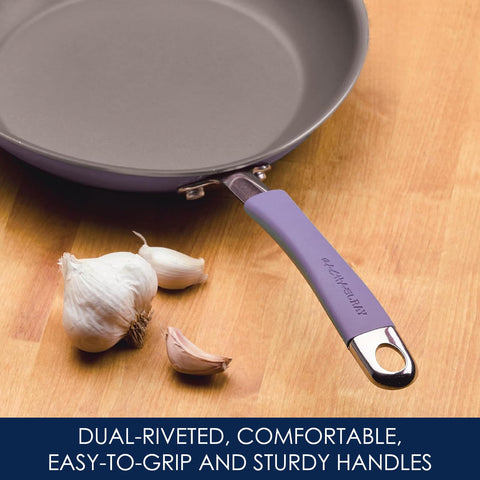 Rachael Ray full set arranged on countertop showing included pieces and style