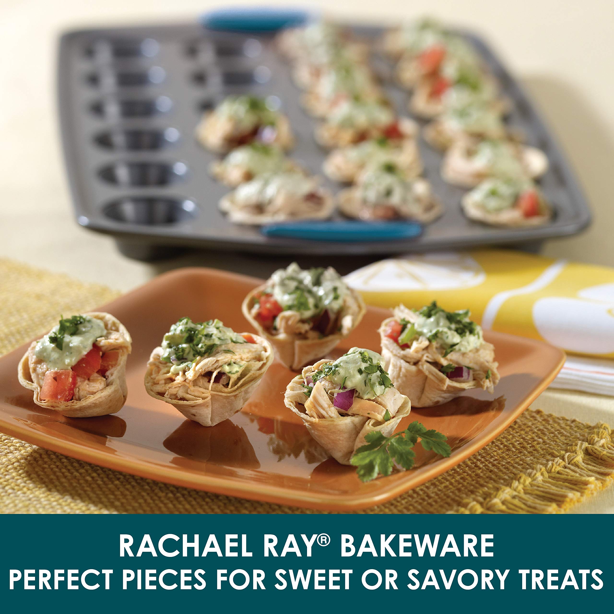 Rachael Ray close-up of nonstick surface for easy release and quick cleanup