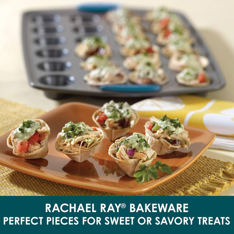 Rachael Ray close-up of nonstick surface for easy release and quick cleanup