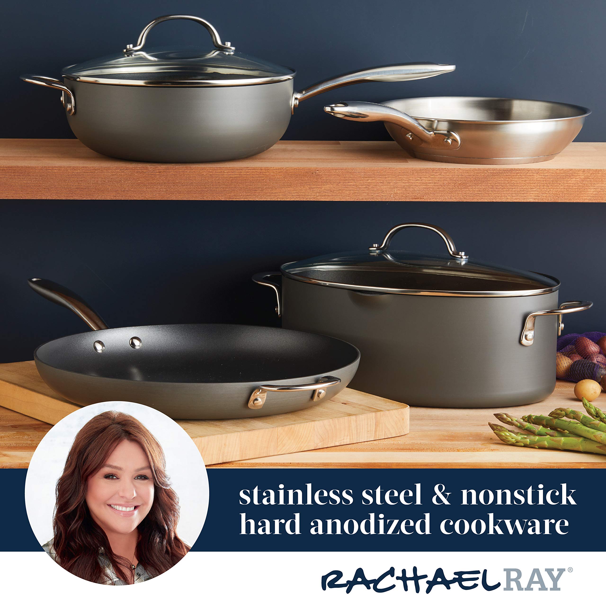Rachael Ray oven-ready oval pot being placed in oven for finishing braise