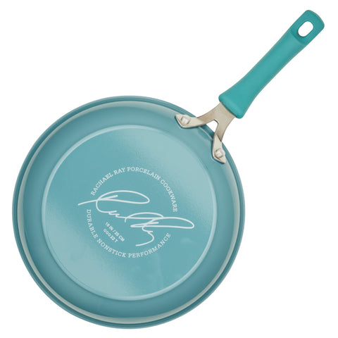 Rachael Ray silicone-grip handle close view for comfortable, secure stirring