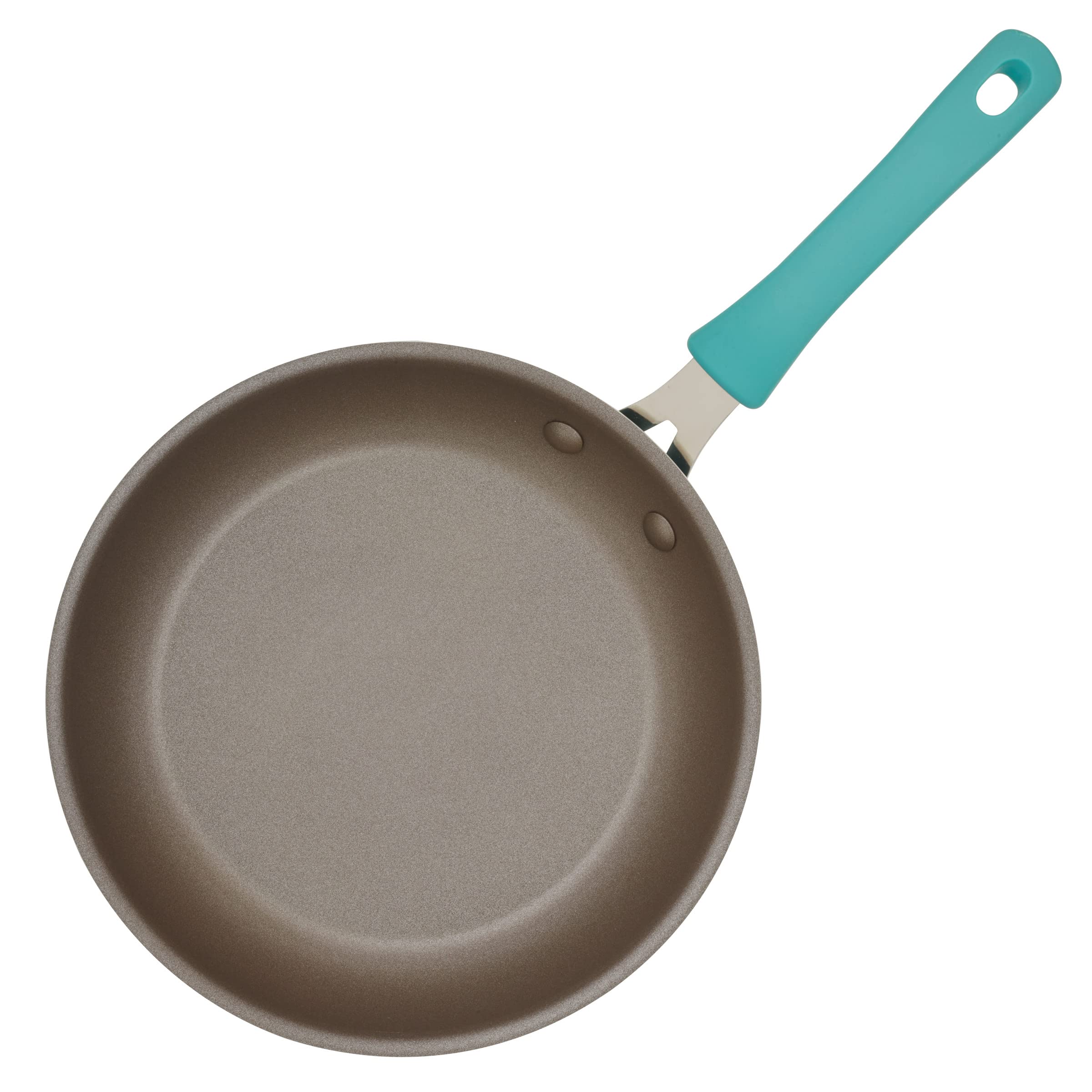 Rachael Ray close-up of tempered glass lids highlighting space-saving design