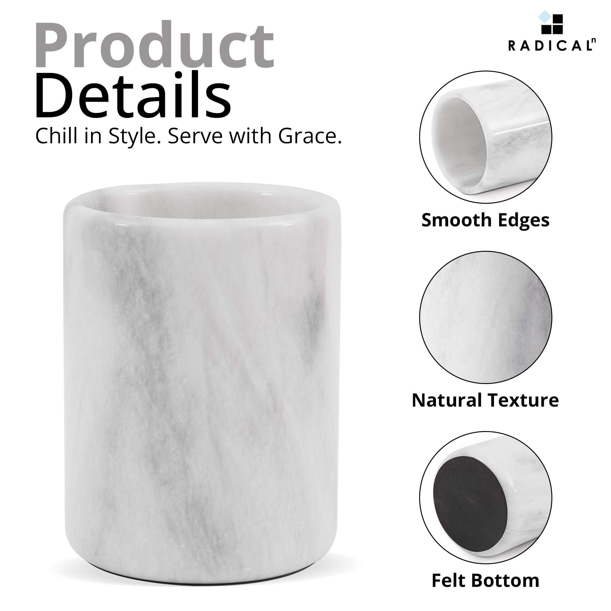 Radicaln marble on dining table styled as centerpiece adding luxe decor