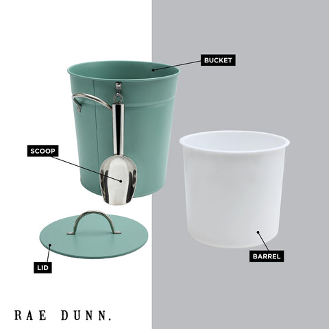 Rae Dunn ice scooper detail for hygienic serving and easy portion control