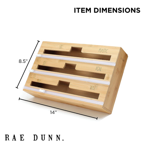Rae Dunn Rae Dunn font label closeup for easy content identification benefit
