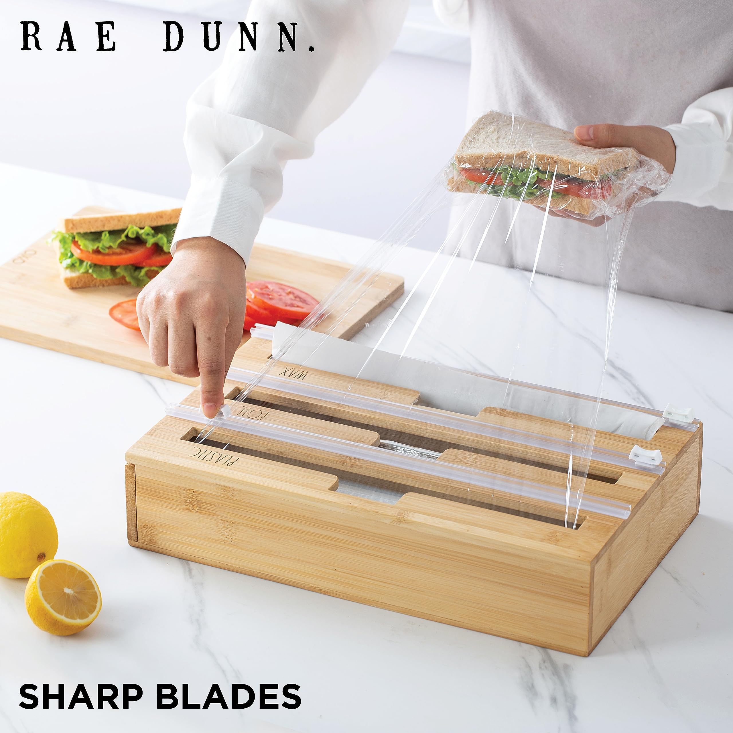 Rae Dunn organizer beside ruler to illustrate exact dimensions and fit