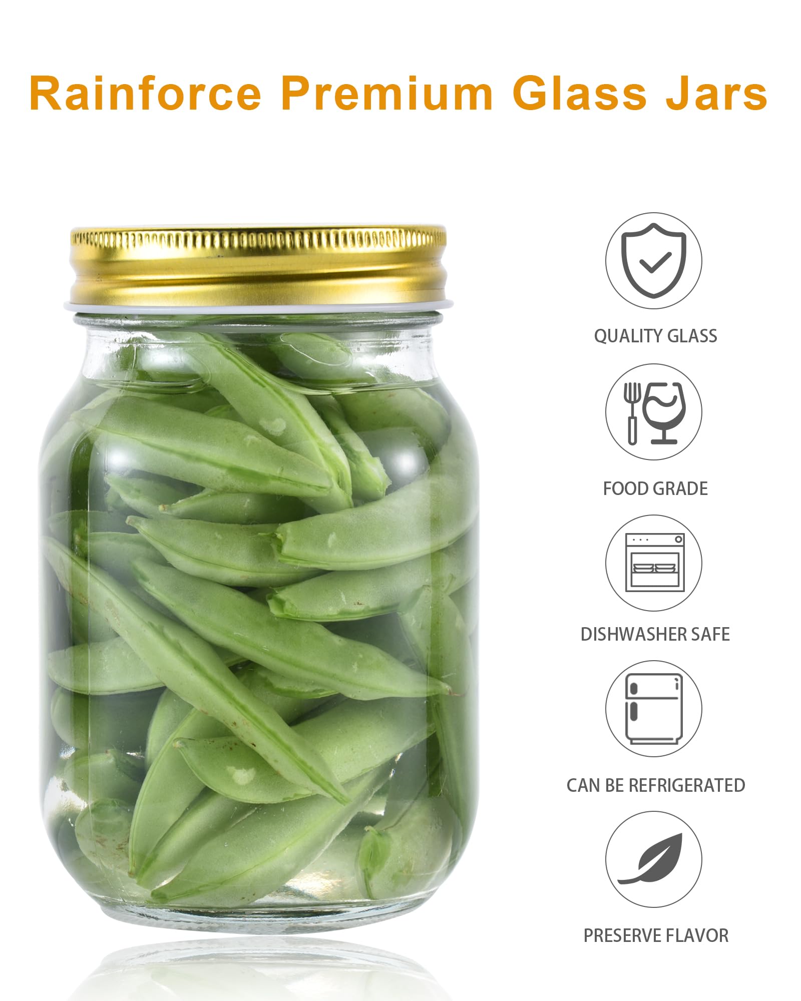 Rainforce gold lid threads and plastisol liner showing airtight benefit