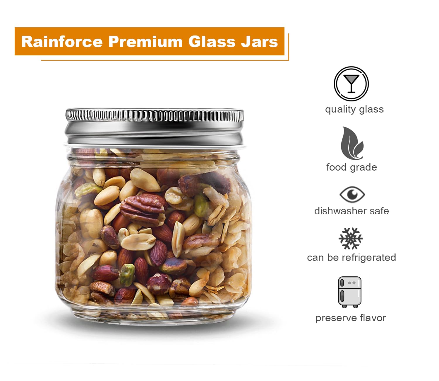 Rainforce top view showing 2.5-inch mouth opening for easy filling and cleaning benefit