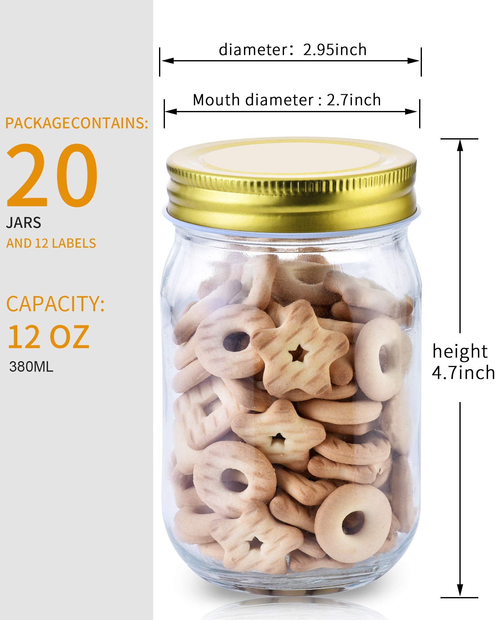 Rainforce regular-mouth opening displayed for easy filling benefit