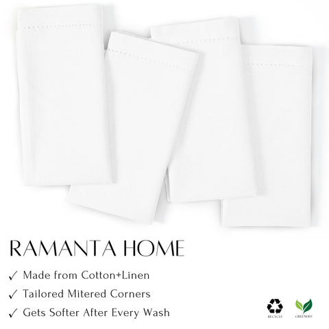 Ramanta Home napkin arranged at wedding table showing event-ready elegance benefit