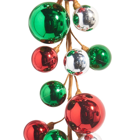 RAZ Imports packaged garland with label highlighting brand and quality