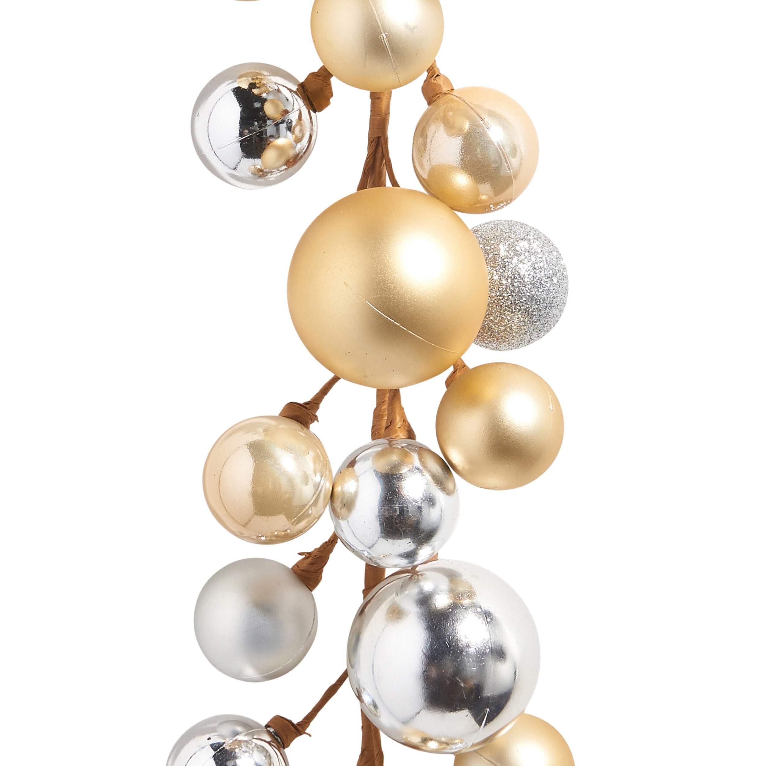 RAZ Imports garland beside a ruler showing 4-foot length for scale