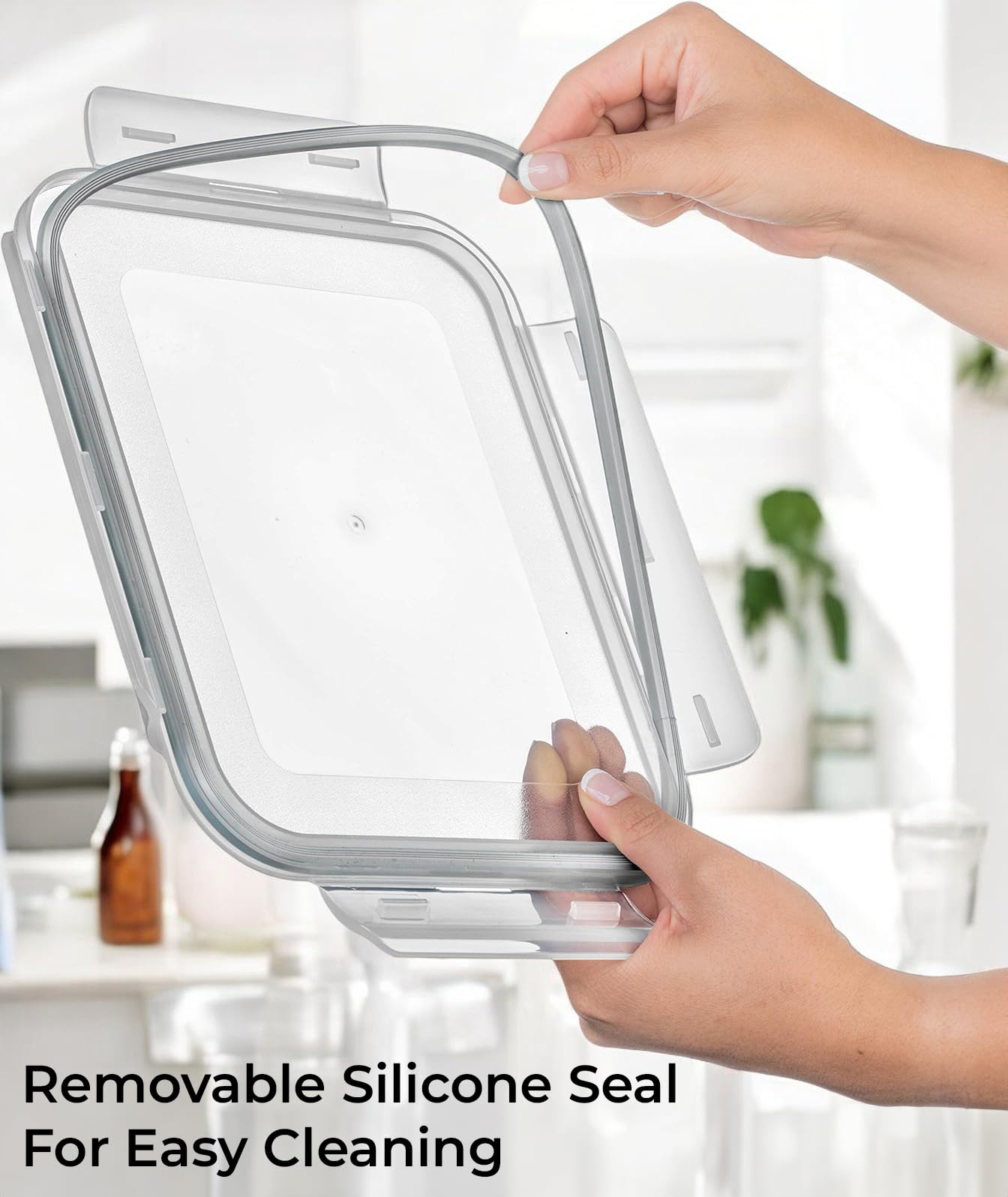 Razab container on dishwasher top shelf indicating dishwasher-safe convenience