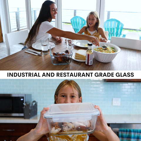 Razab container stacked in fridge demonstrating space-saving storage benefit