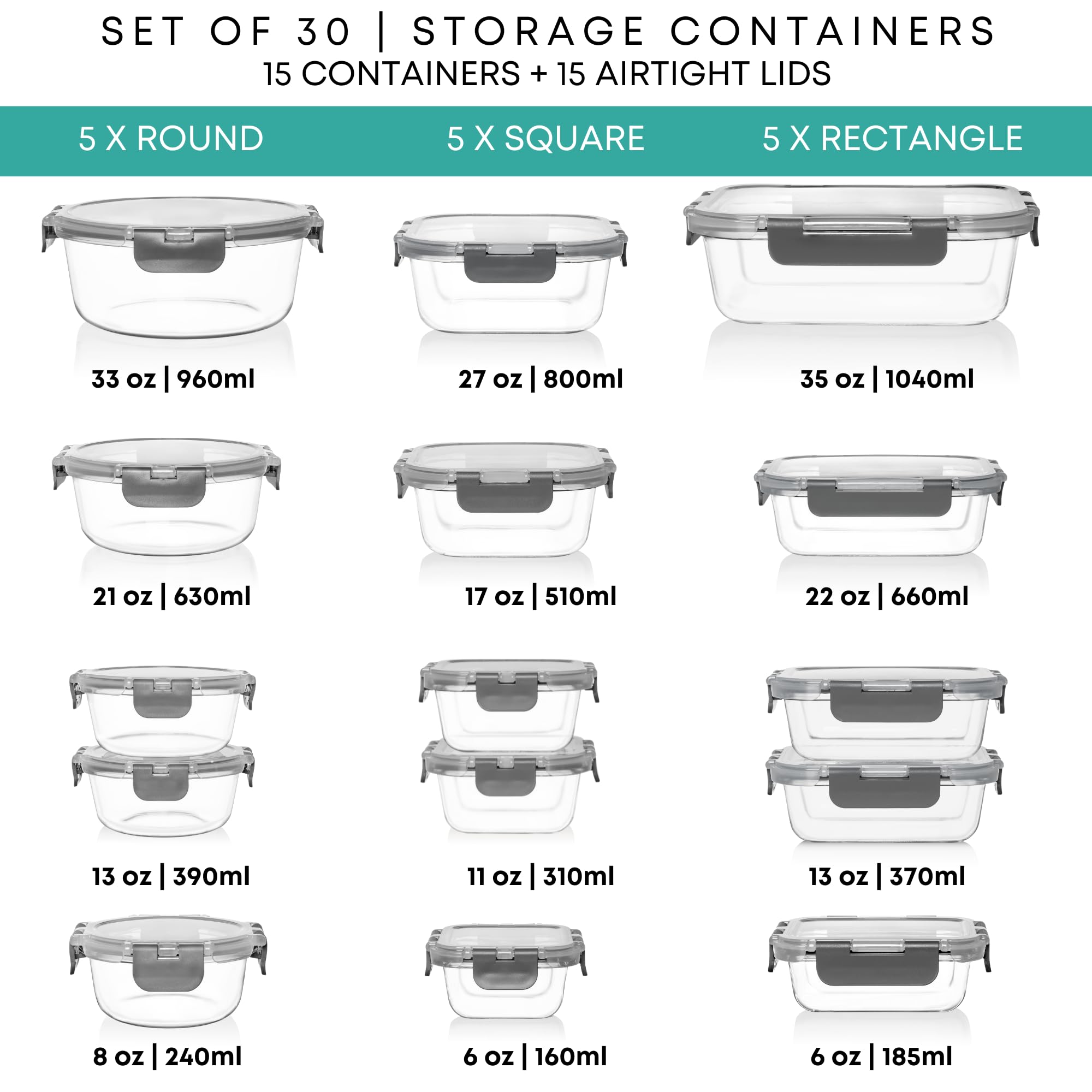 Razab rectangular container close-up showing durable borosilicate glass