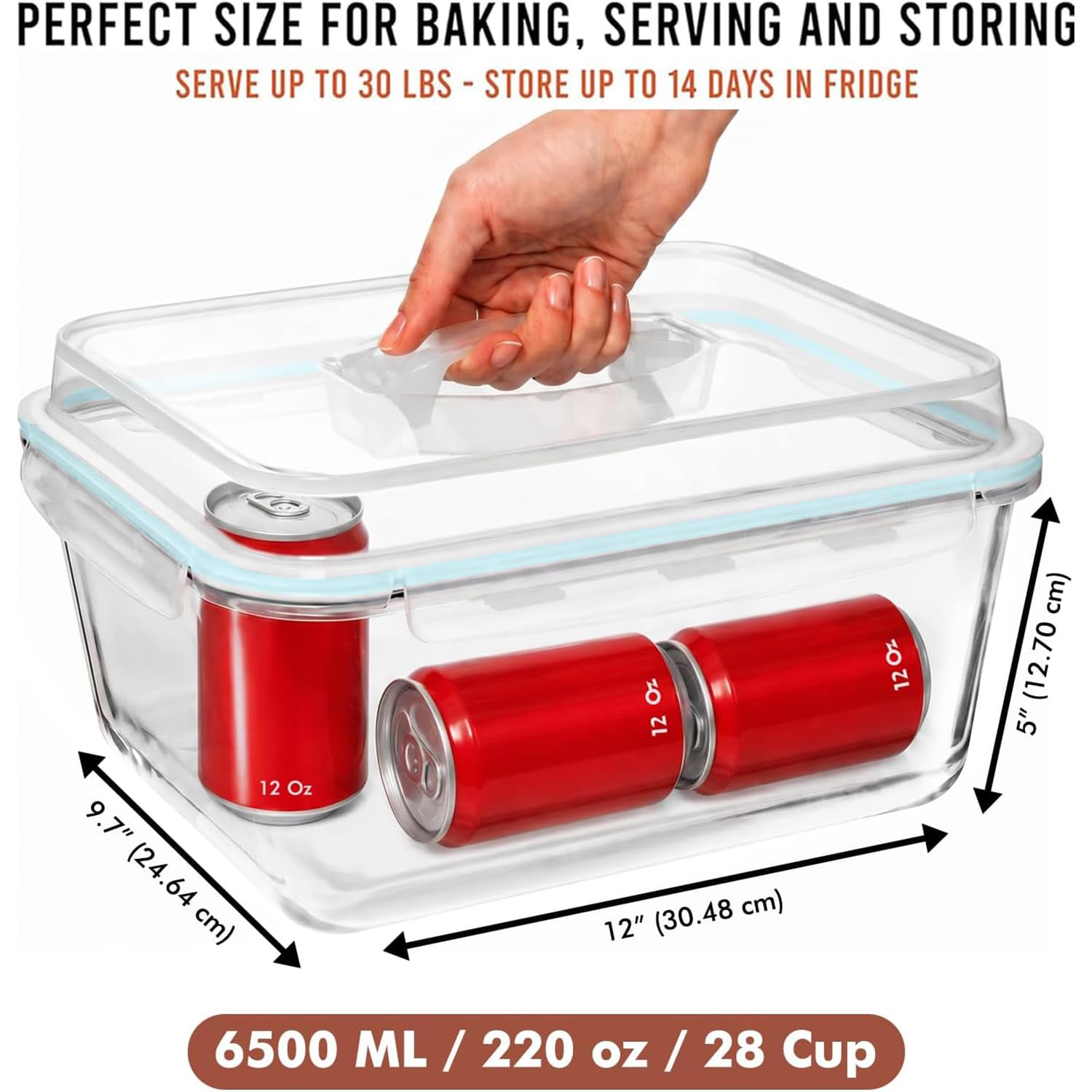Razab side profile showing square shape for efficient fridge space