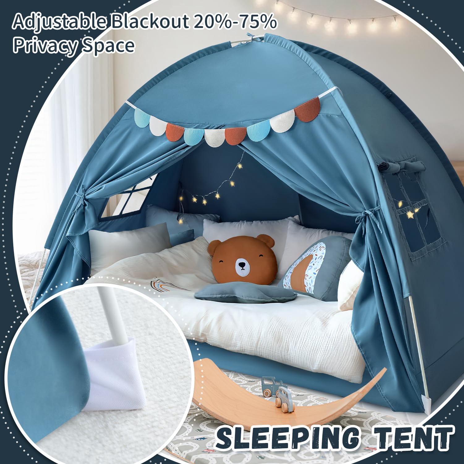 Razee tent next to twin mattress showing fit and size compatibility