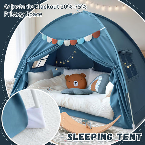 Razee tent next to twin mattress showing fit and size compatibility