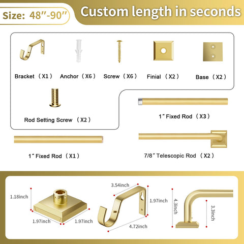RBYCOS included screws and anchors kit ensuring secure installation