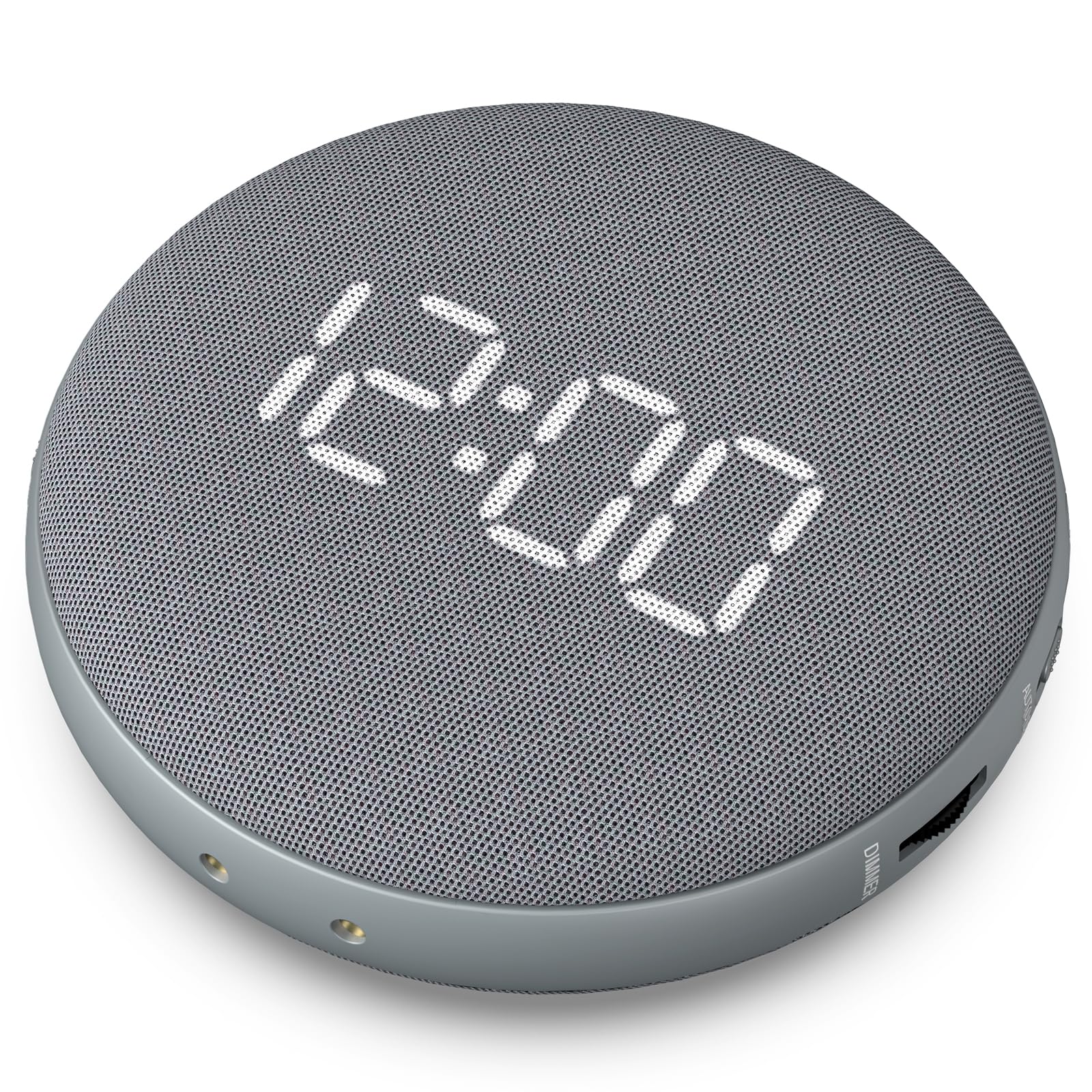 REACHER front view on nightstand showing clear display and bedside benefit