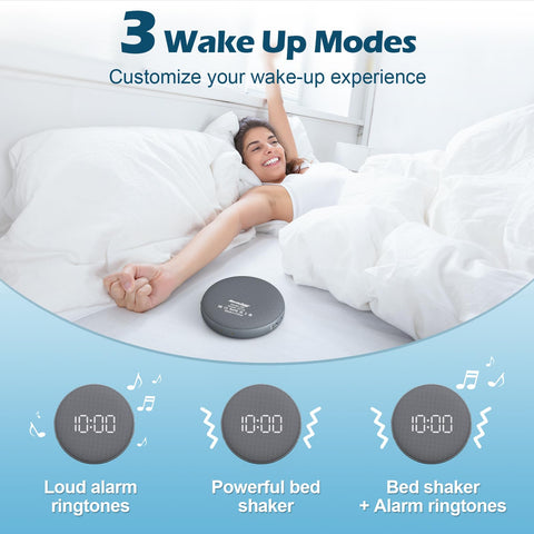 REACHER side profile slim design fitting neatly on a nightstand
