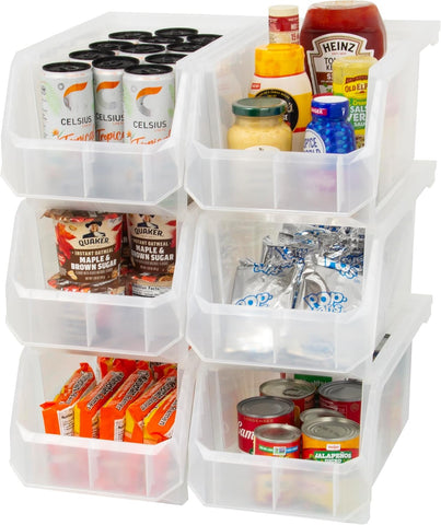 ReadySpace Akro-Mils front view showing clear bins and easy access