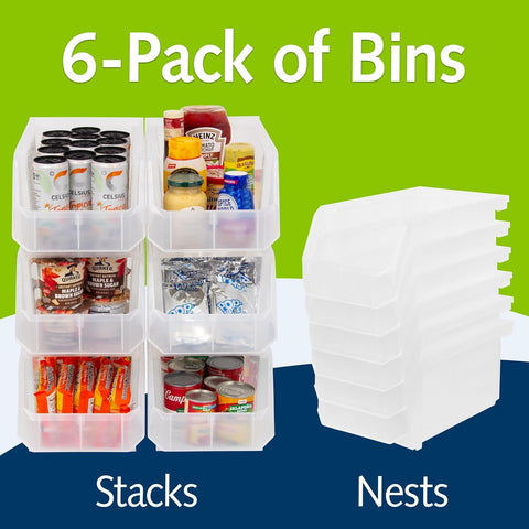 ReadySpace Akro-Mils on pantry shelf showing neat food organization
