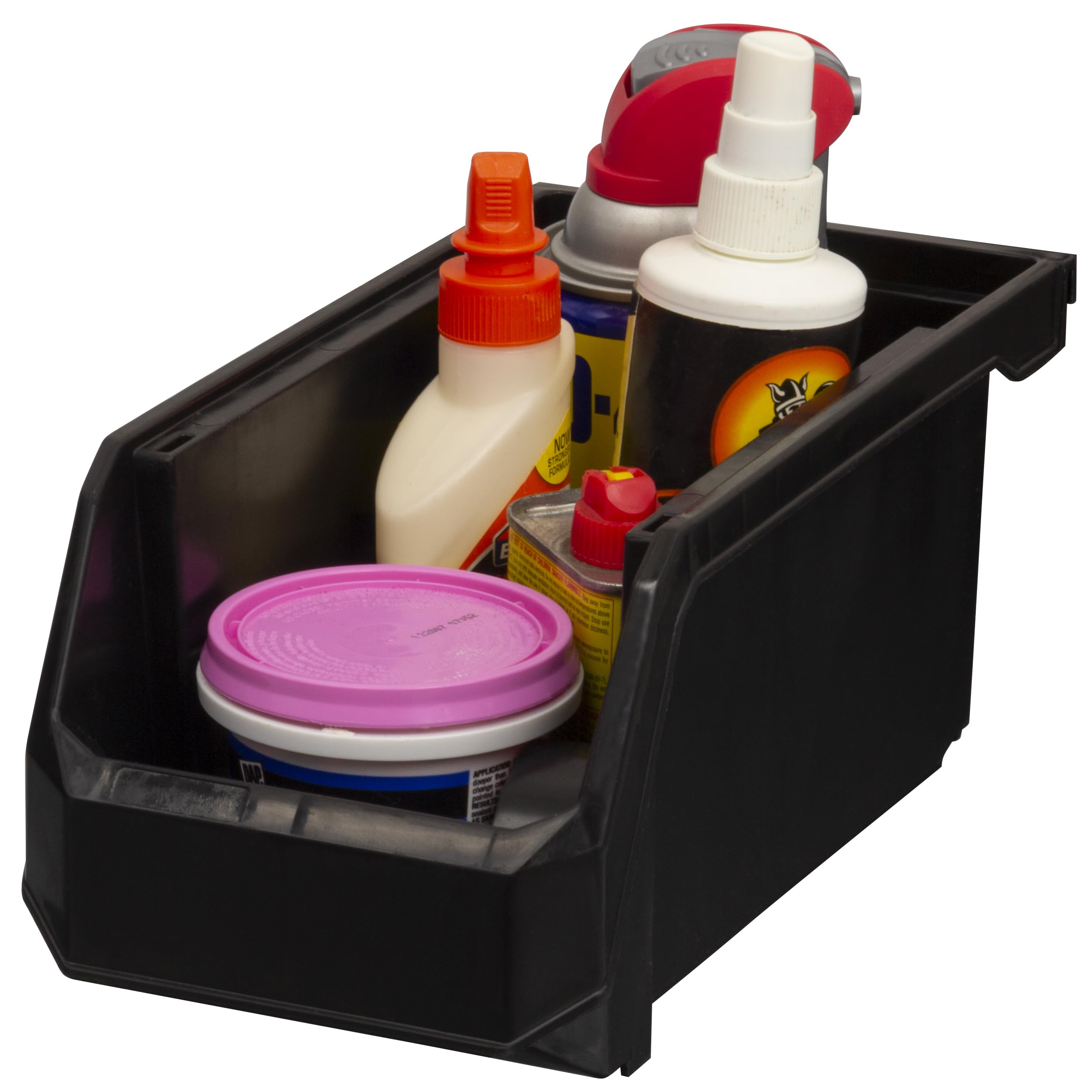 ReadySpace in use on garage shelf organizing tools with clear visibility benefit