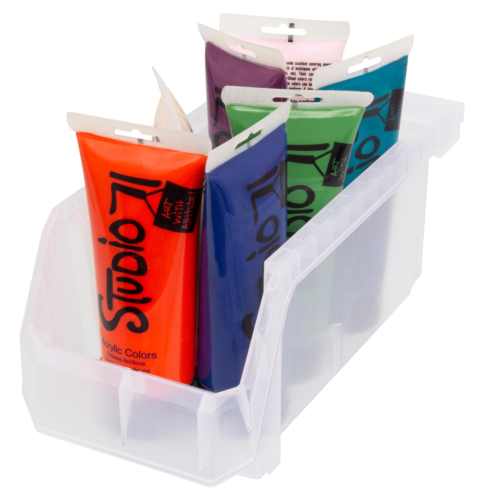 ReadySpace bins in kitchen organizing snacks and condiments for easier meal prep