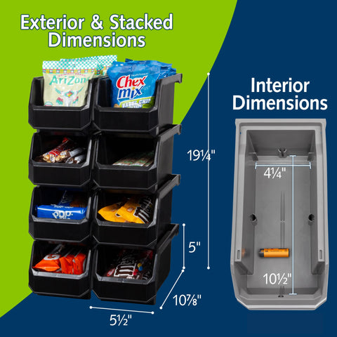 ReadySpace nested bins to show compact storage and space-saving convenience