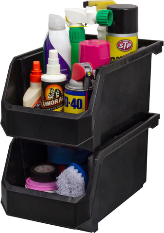 ReadySpace nested bins saving space during storage