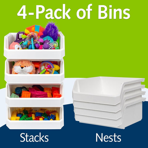 ReadySpace nested bins flat to show compact storage when not in use