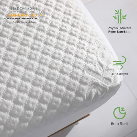 Reaks close-up of bamboo-rayon weave highlighting breathable cooling surface