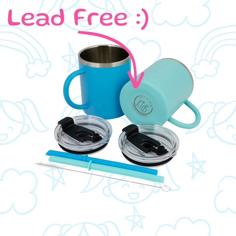 Real Deal Steel BPA-free lid and silicone straw shown assembled for spill reduction benefits