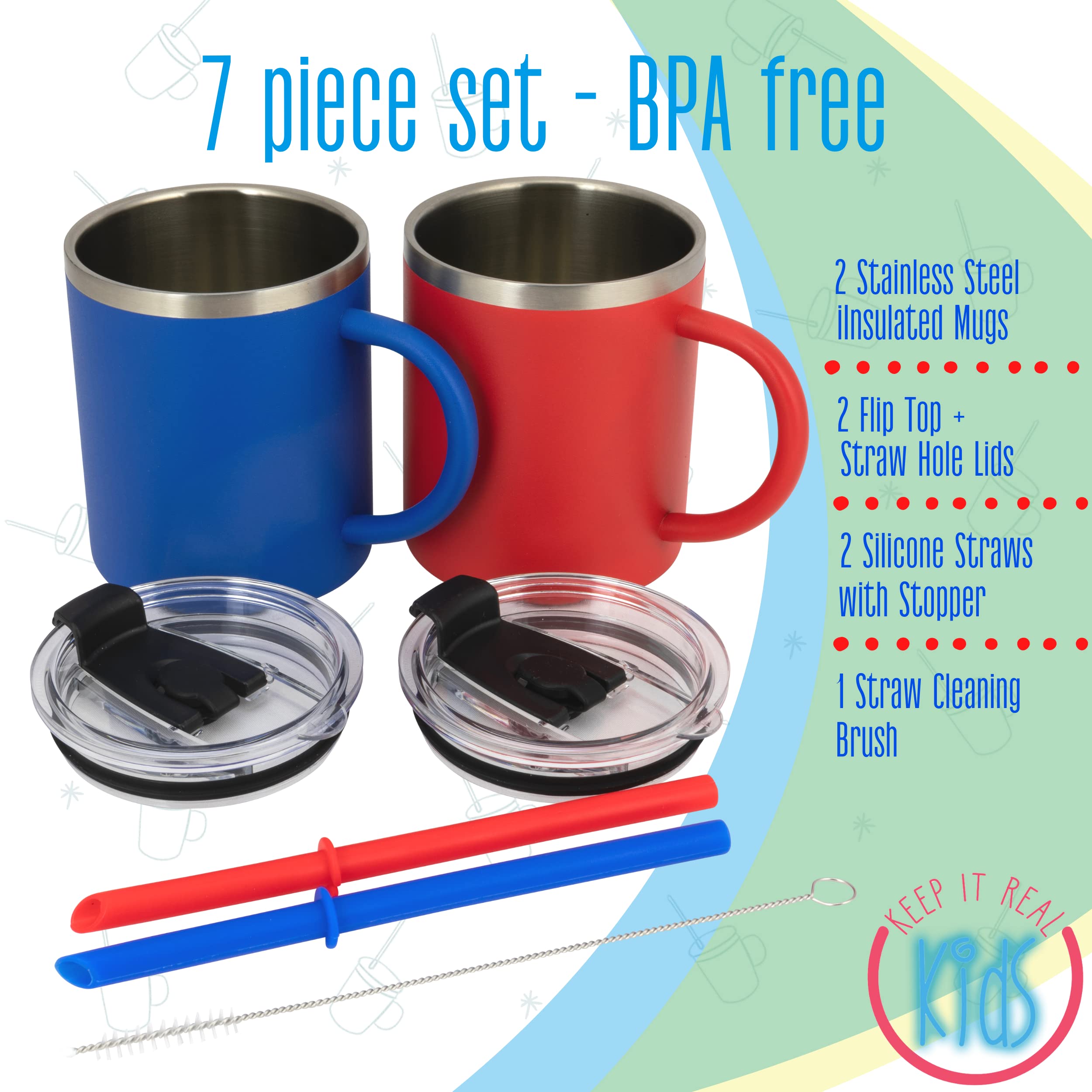 Real Deal Steel lid and silicone straw detail demonstrating spill-reducing drinking options
