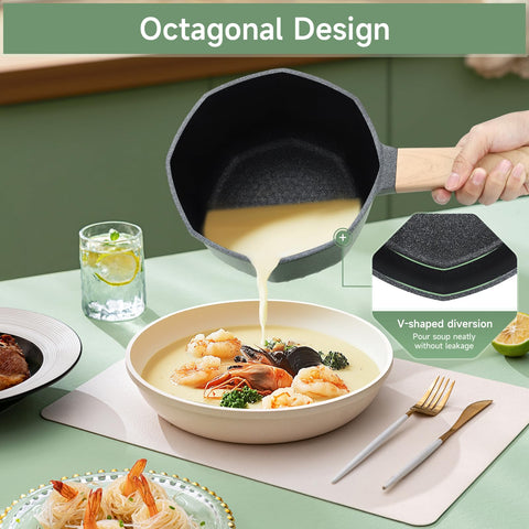 RealCool octagon pour rim action showing drip-free pouring for neater transfers benefit