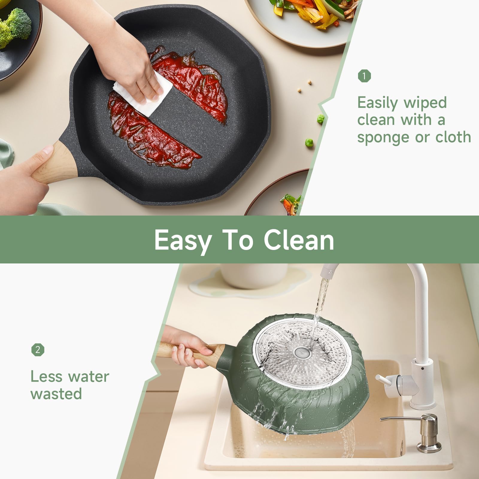 RealCool on induction stovetop lifestyle scene showing rapid heating and modern compatibility benefit