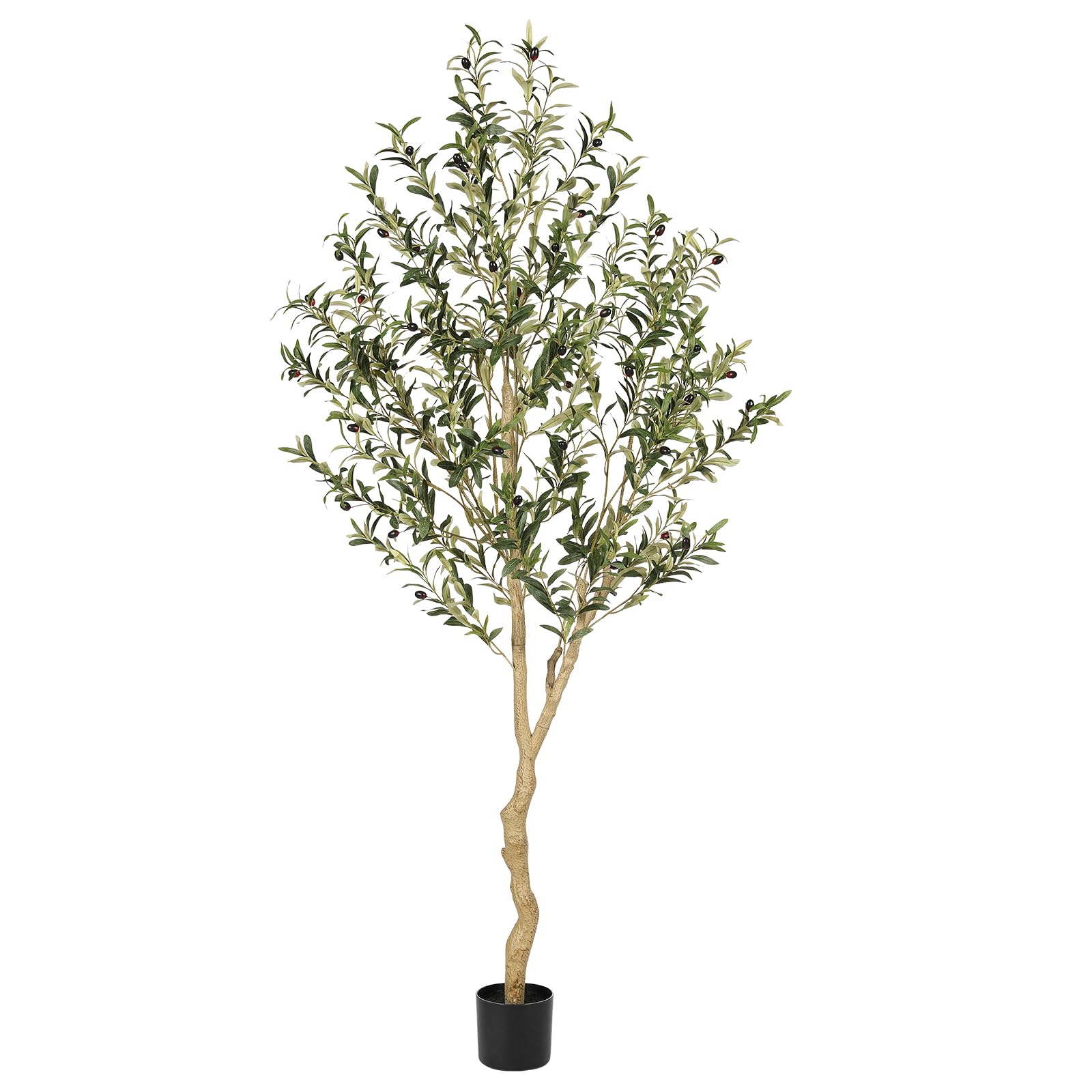 REALEAD 6ft olive tree front view showing full height and realistic foliage benefit: instant decor