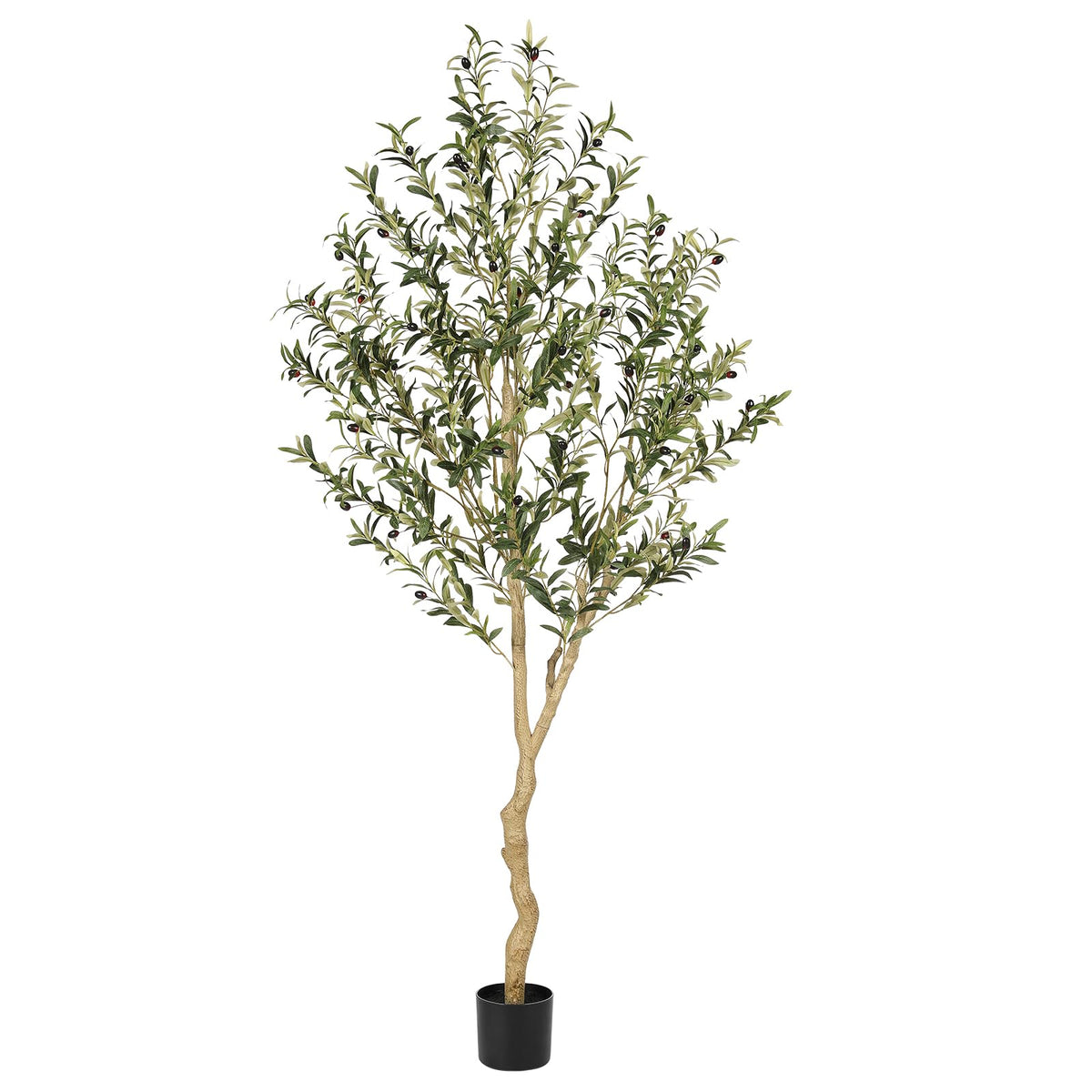 REALEAD 6ft olive tree front view showing full height and realistic foliage benefit: instant decor