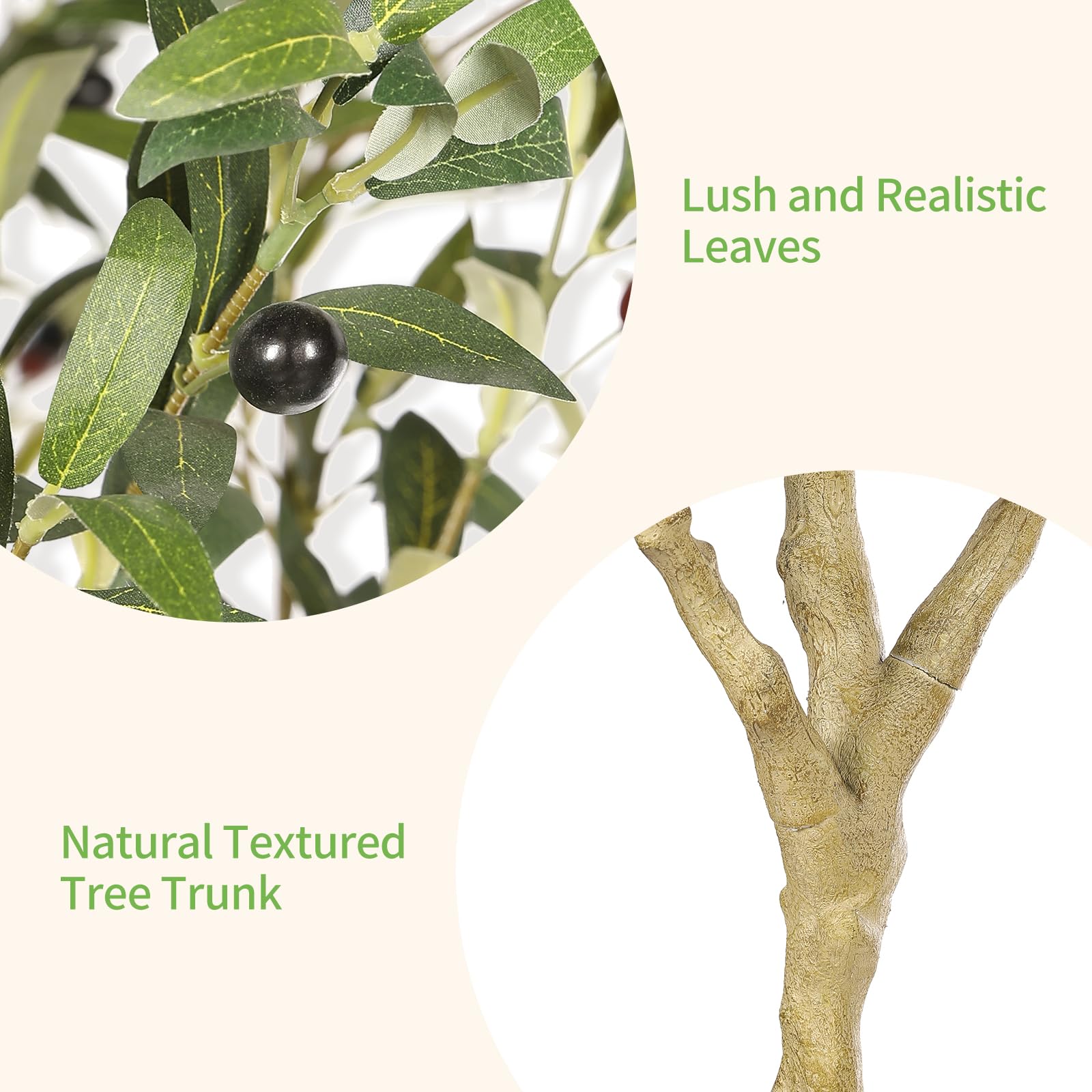 REALEAD leaf detail with realistic veins offering authentic close-up appearance
