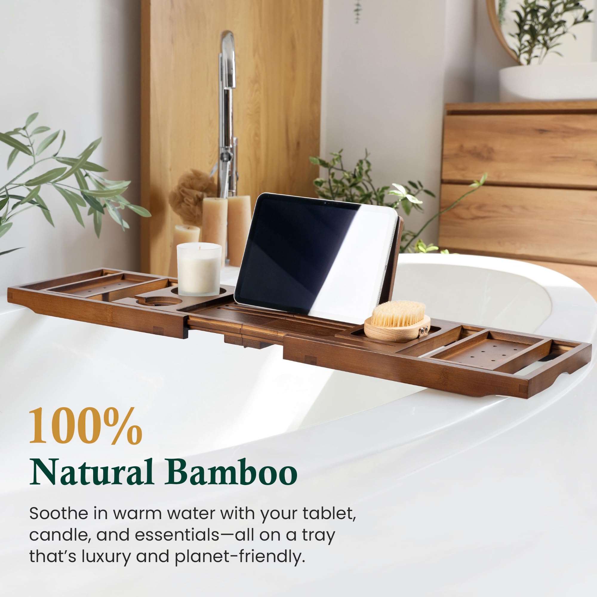 Realgulf bamboo close-up of grain and coating highlighting water-resistant finish