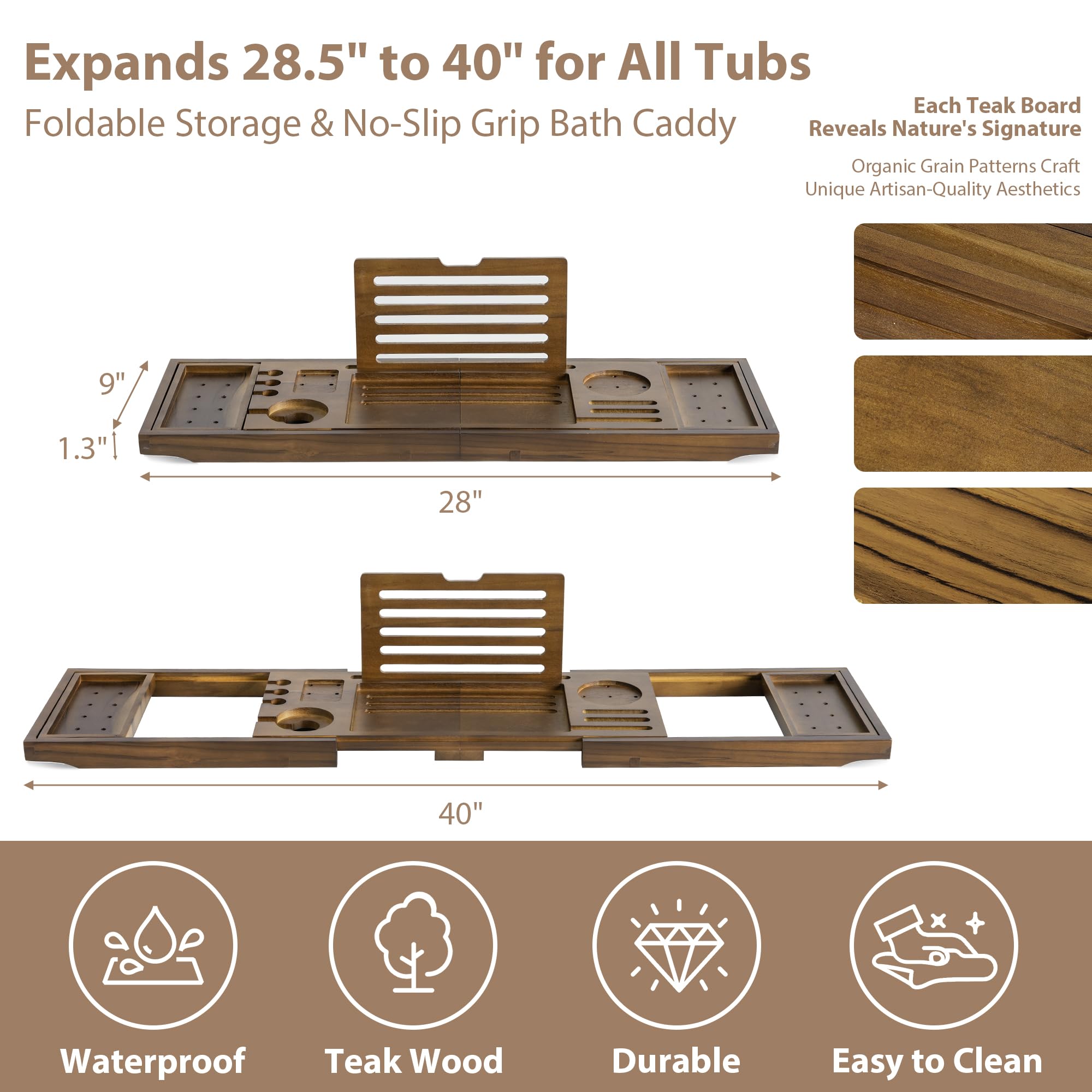 RealGulf tray holding stemware and candle displaying secure placement benefit