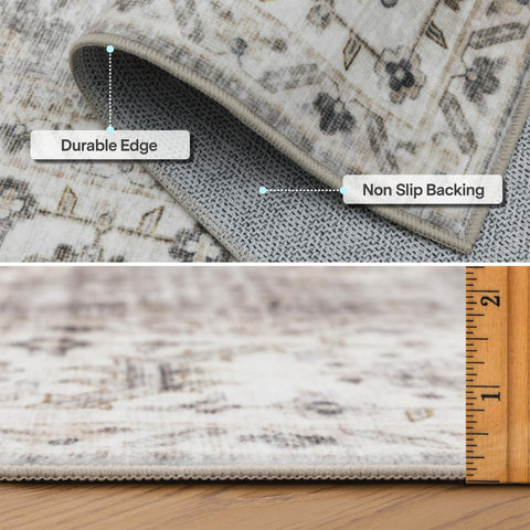 ReaLife Rugs runner beside sofa demonstrating room integration and comfort
