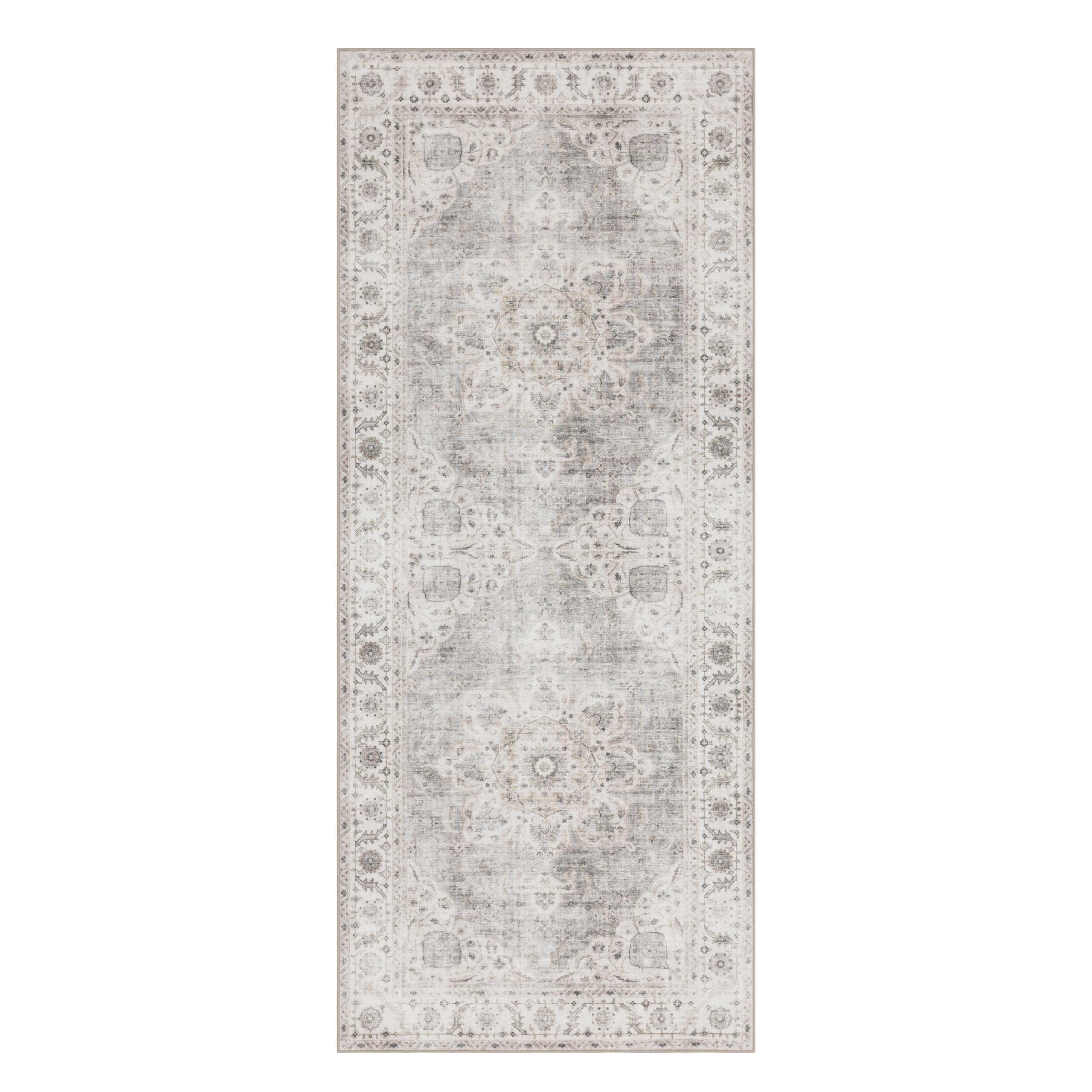 ReaLife Rugs padded backing detail showing thin grip for added floor stability