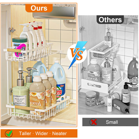 REALINN height adjustment mechanism showing flexible fit between shelves