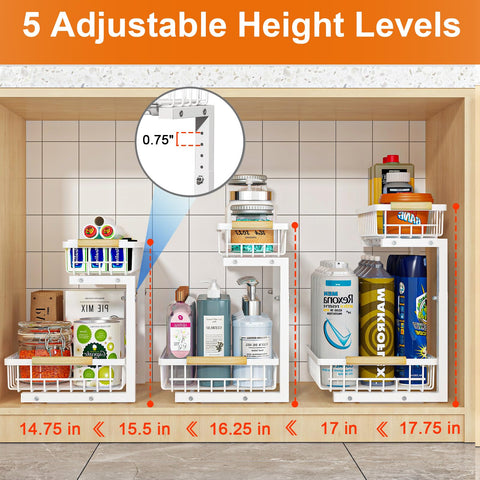 REALINN suction cups and nano tape securing organizer for cabinet stability