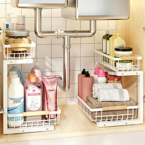 REALINN front view of organizer showing tidy storage and quick access