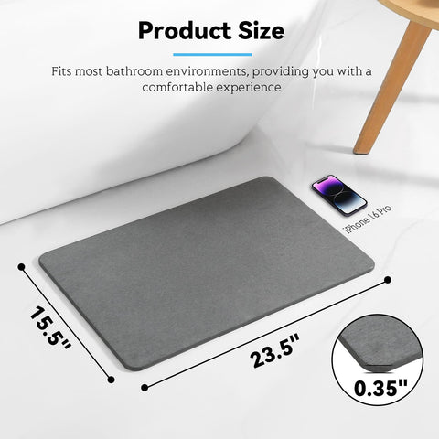 Realion side profile showing thin stone thickness for stable non-slip benefit