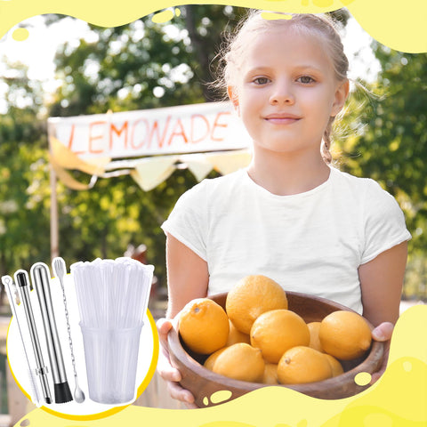 Reallnaive cups filled with iced lemonade illustrating clear product visibility