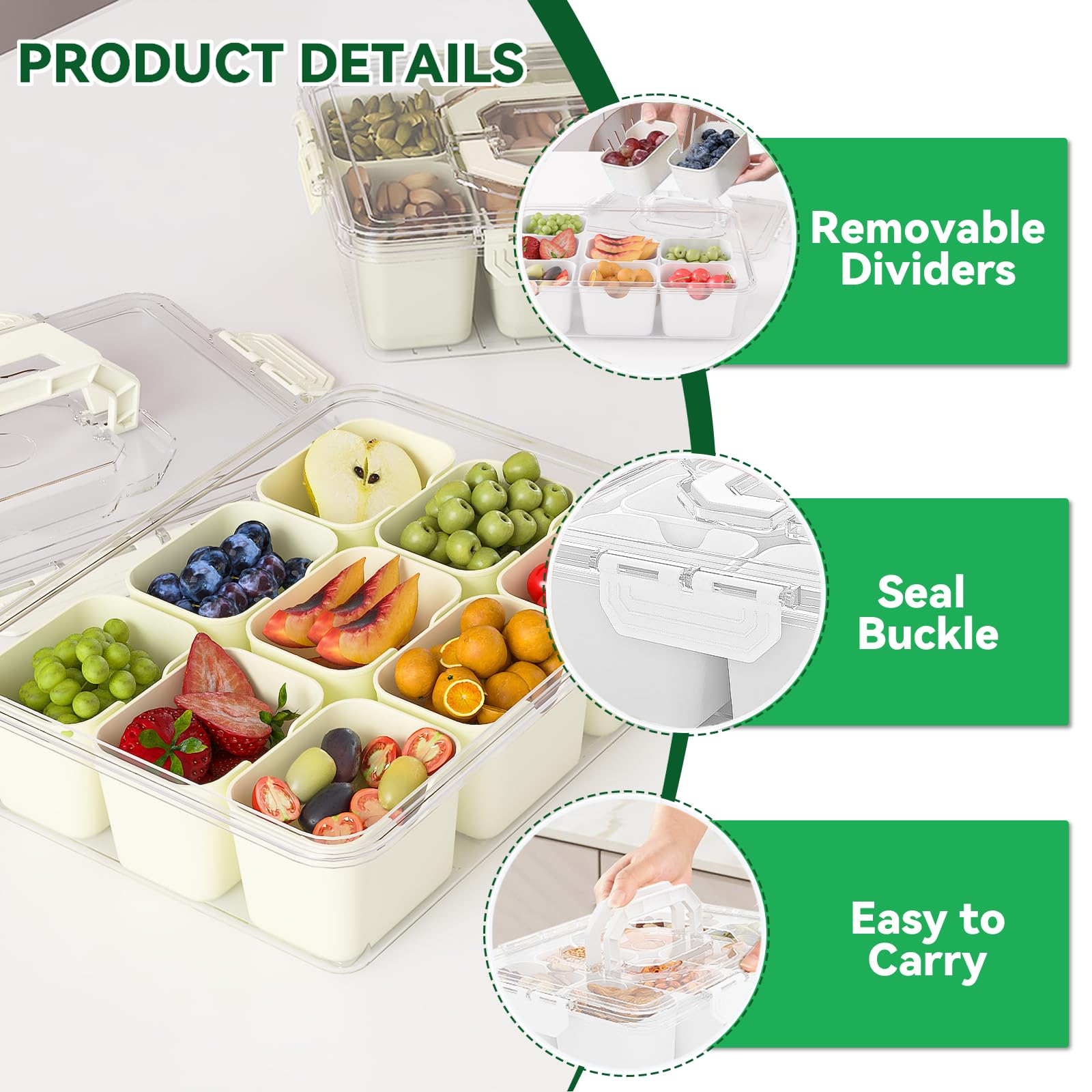 REBECAT tray size comparison with hand demonstrating easy carrying and scale